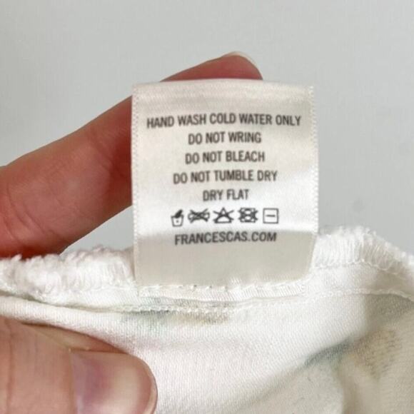 Blue Rain Women's Jean Shorts Sz S Pineapple Print White Low Rise Stretch Denim - Picture 7 of 7